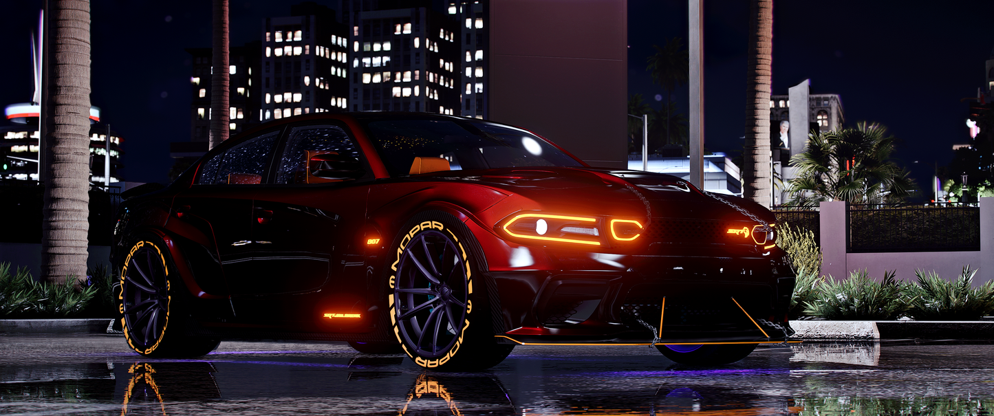 Widebody Jailbreak Dodge Charger Redeye with chains