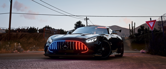 Mercedes AMG GT-R Black Series Police Modern Lights