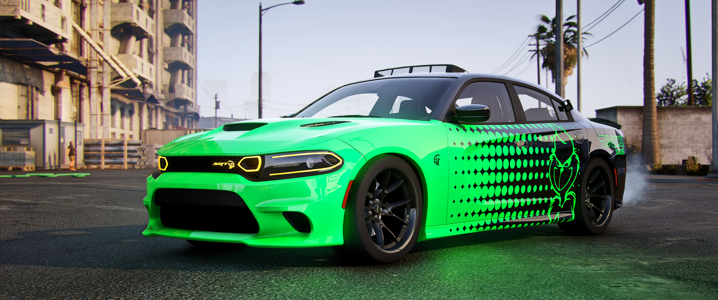 Dodge Charger Grinch Cat