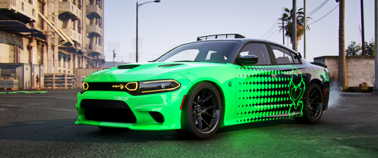 Dodge Charger Grinch Cat