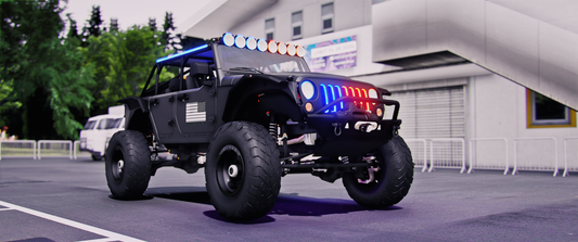 (Debadged) Jeep Wrangler Deberti Police Animaited