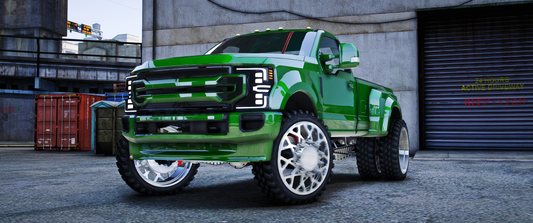 (Debadged) Anylevel Ford F450 Single cab on JTX Forged wheels