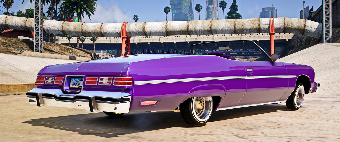 Chevy Caprice Lowrider 1975 [Animation Roof]