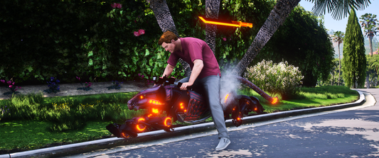 (Debadged) Watch Flying Cyber Cat Bike