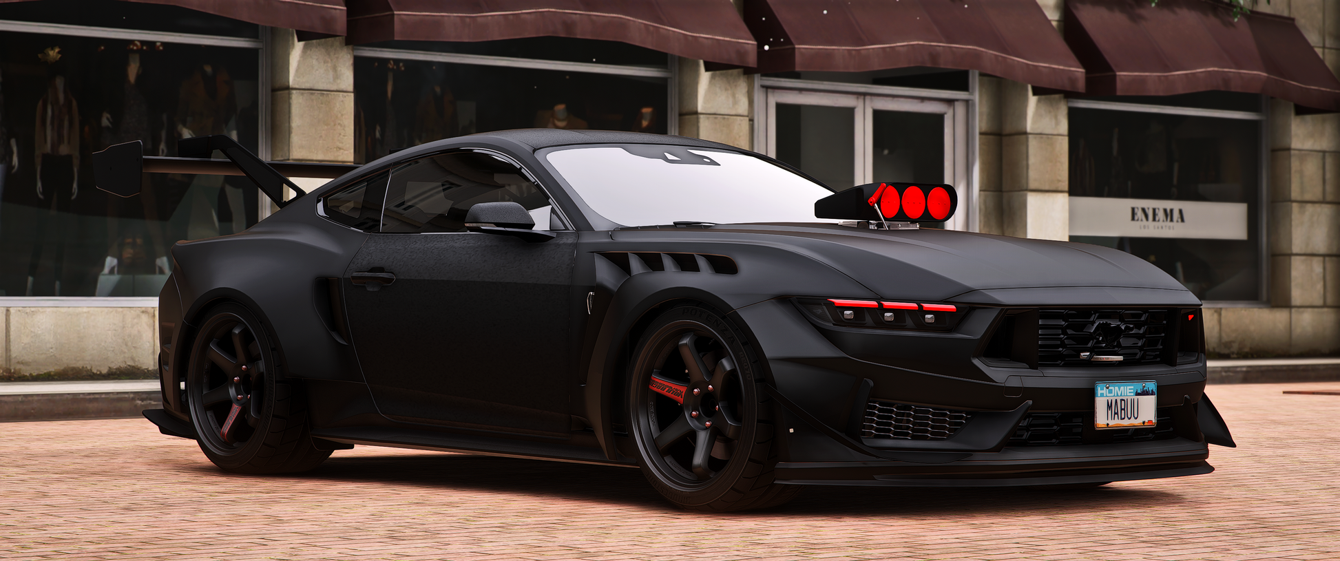 Ford Mustang 2025 Tuning FiveM Mod Front View