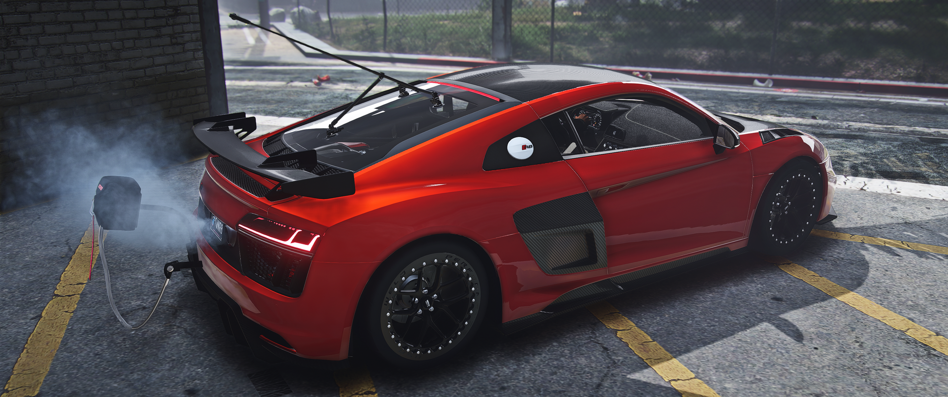 GTA V Audi R8 Drag Spec Interior and Detail Preview