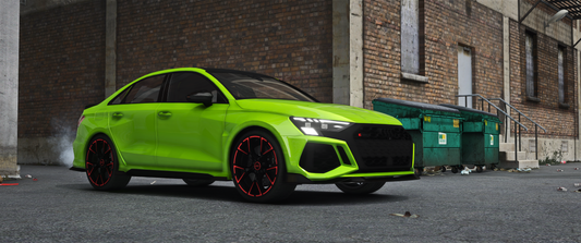 (Debadged) Audi RS3 Sedan Carbon [Animated Sun roof]
