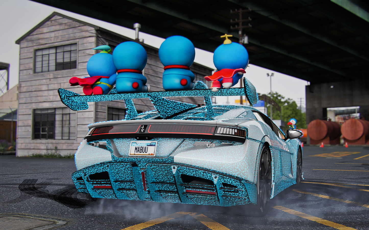 BYD YangWang U9 2024 Doraemon [Dinamic Lights]