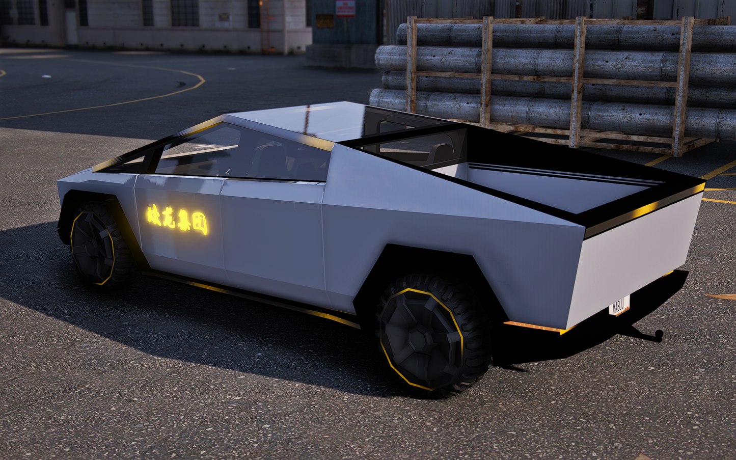 (Debadged) Cyber Truck [Dinamic Lights]
