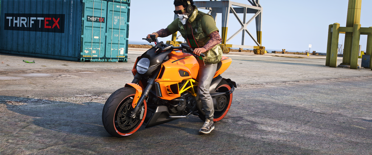 (Debadged) Ducati Diavel [Dinamic Lights]