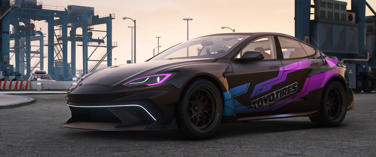 (Debadged) Tesla Model S [Dinamic Lights]