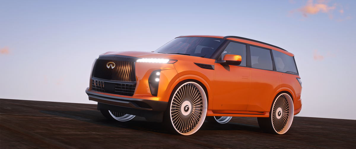 2025 Infiniti QX80 On 30 Forgiatos With [Animated Sunroof]