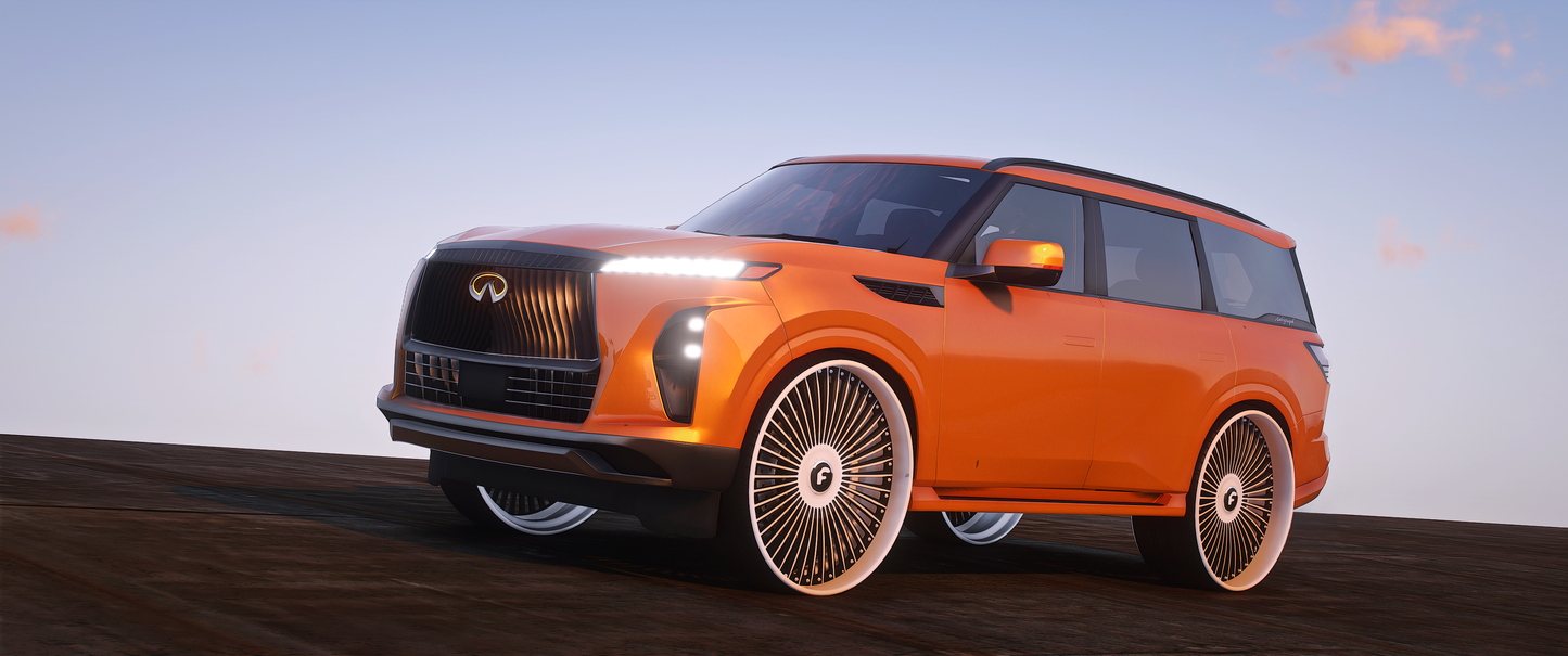 2025 Infiniti QX80 On 30 Forgiatos With [Animated Sunroof]