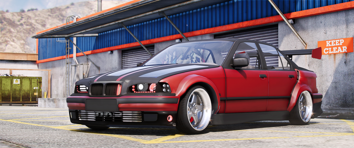 BMW E36 320i Street Custom