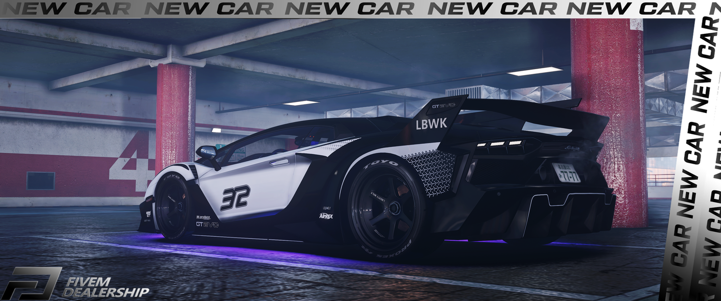 Lamborghini Aventador Ultimae LBWK Silhouette – Fivem Dealership