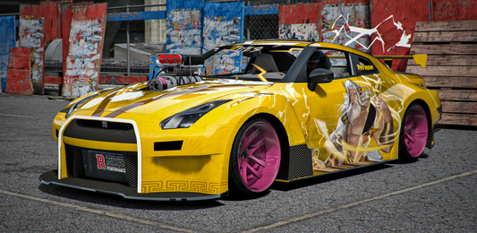Nissan GTR Dios Griego ZUES Edition [Dinamic Lights]