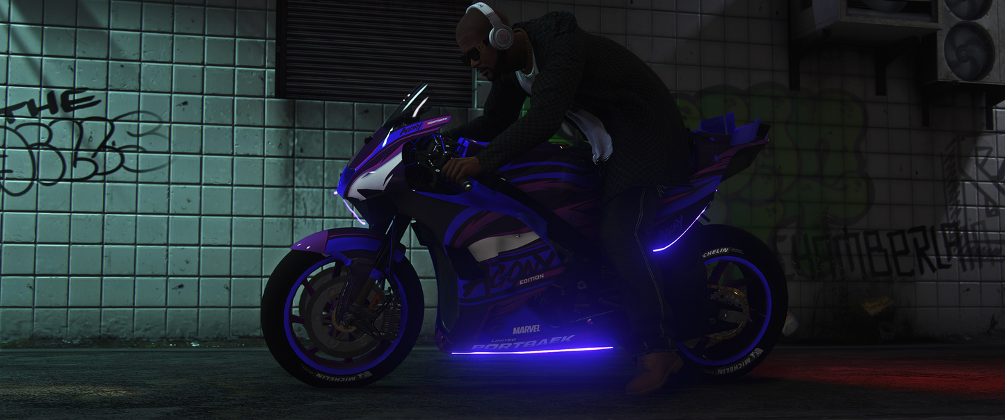 FiveM Honda RC213V bike mod with realistic lighting and textures