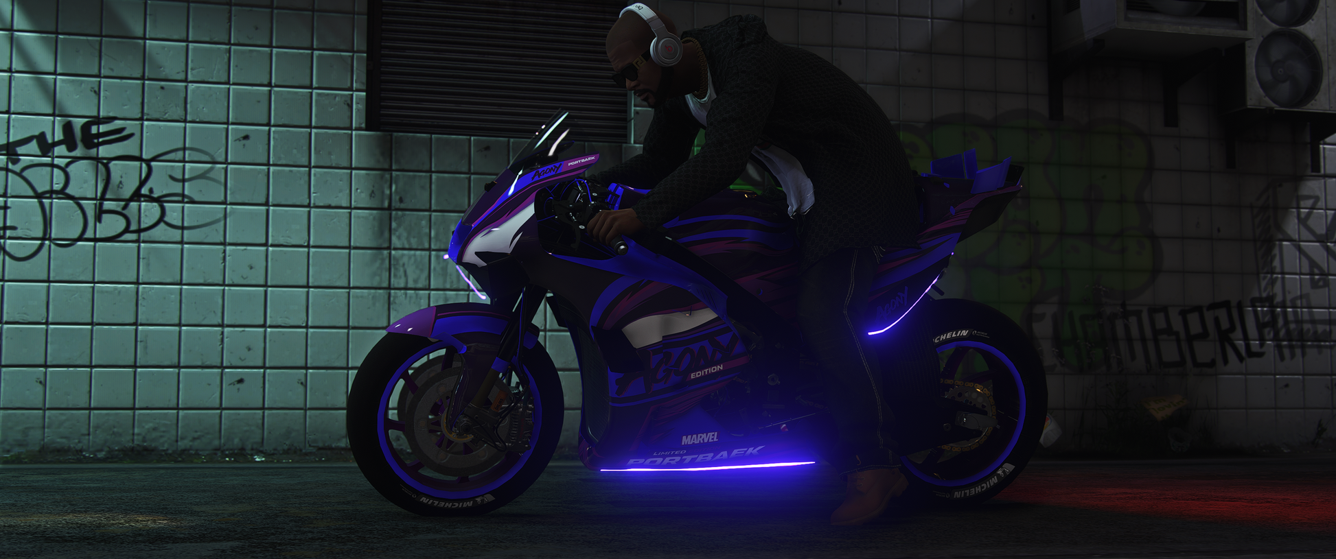 FiveM Honda RC213V bike mod with realistic lighting and textures