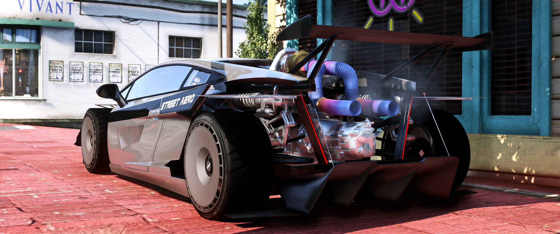 Lamborghini Gallardo 2j side view in FiveM
