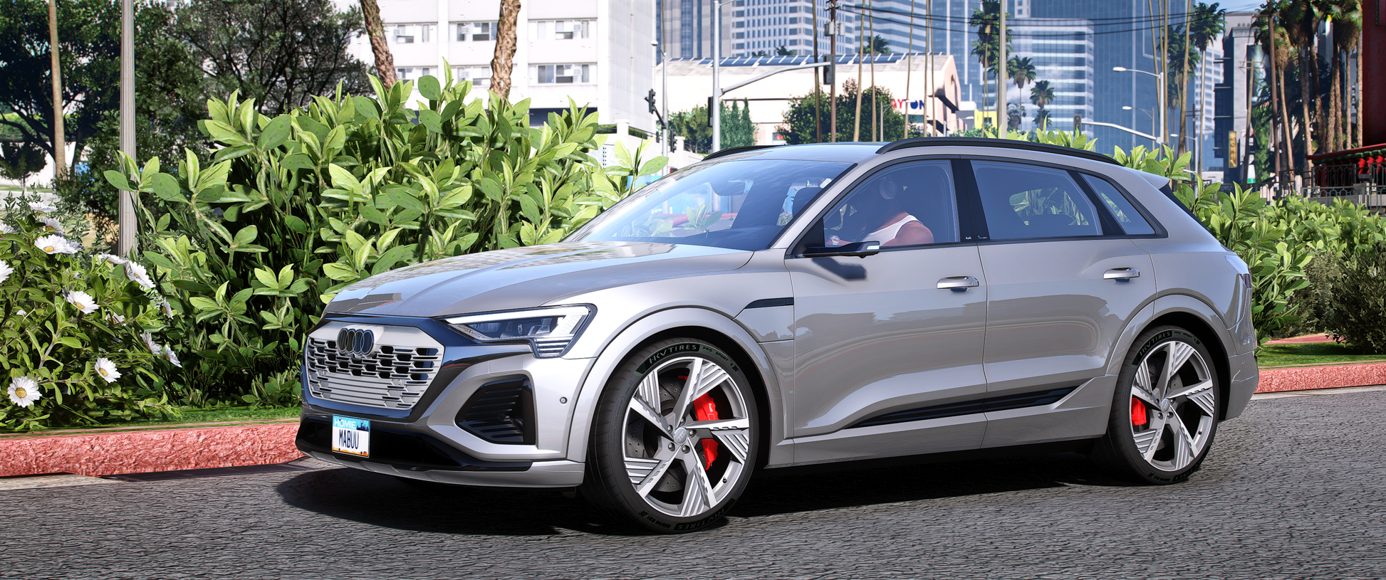 2024 Audi Q8 E-Tron Quattro front view in FiveM