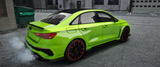 Side view of Audi RS3 Sedan Carbon GTA V mod with animated sun roof