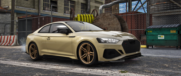 Front view of (Debadged) Audi RS5 B9 2022 Coupe for FiveM