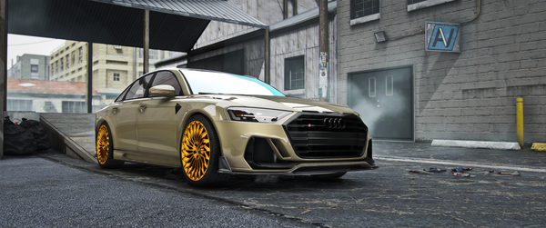 Audi S8 ABT FiveM vehicle mod front view