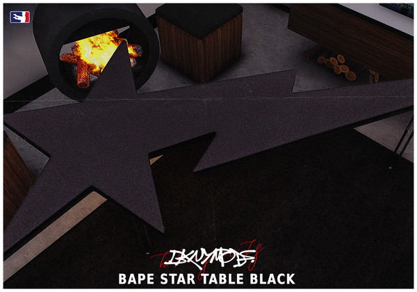 Bape Star Table Black FiveM Prop
