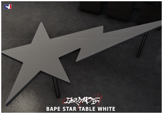 Bape Star Table White FiveM RP prop with realistic textures