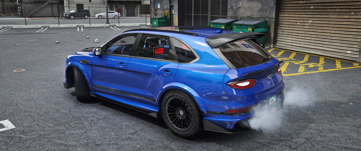 Side view of Bentley Bentayga Venuum for GTA V roleplay servers