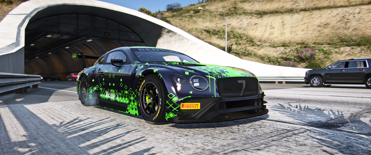 Bentley Continental GT3 FiveM vehicle mod front view