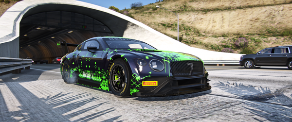 Bentley Continental GT3 FiveM vehicle mod front view