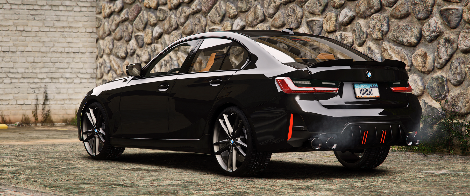 2024 BMW M340i G20 LCI FiveM Mod Front View