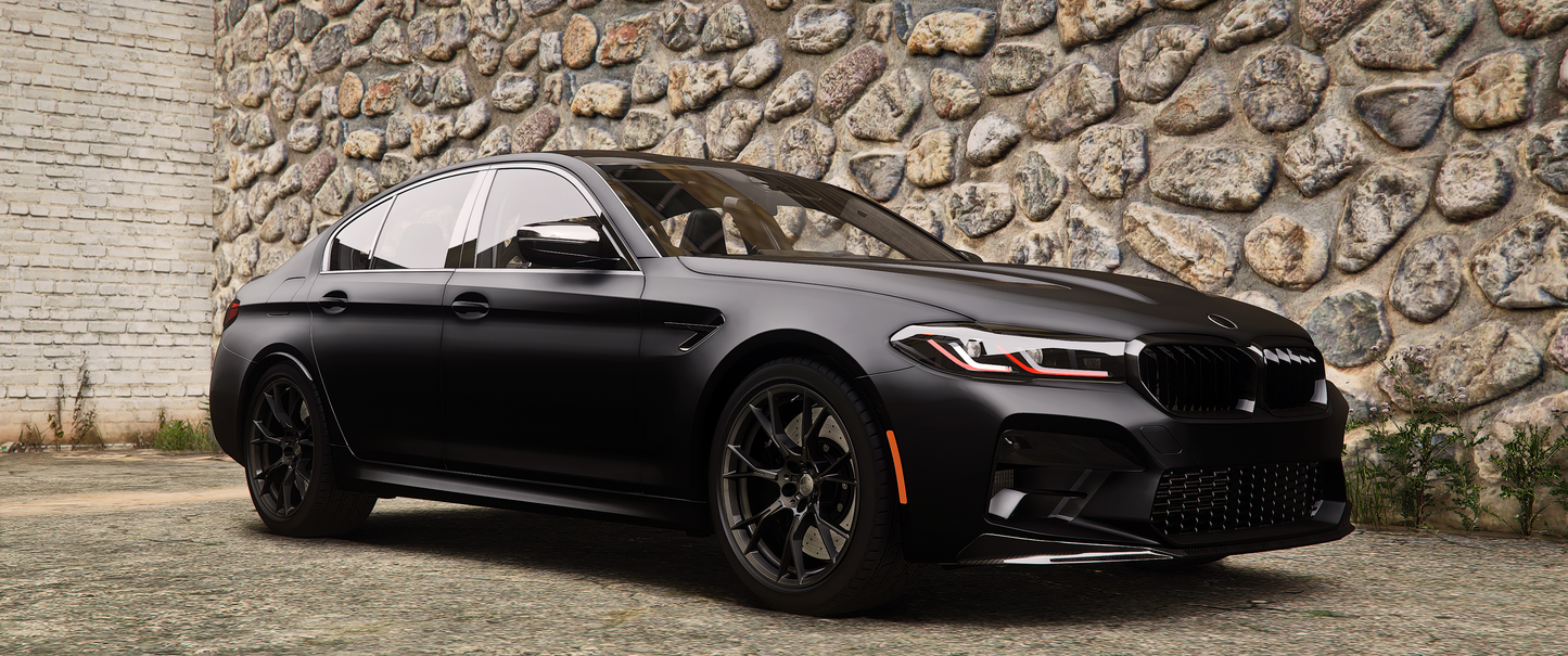 Debadged BMW M5 CS 2022 Front View