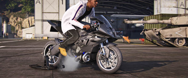 BMW S1000 TURBO FiveM motorcycle mod with realistic handling and detailed textures