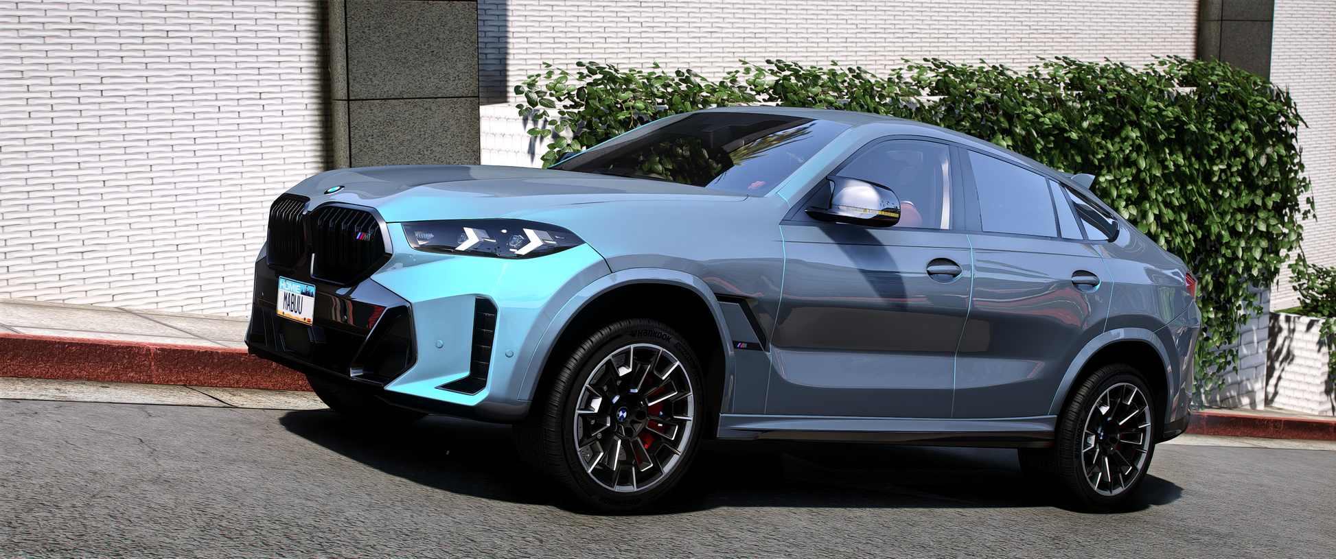 2024 Facelift BMW X6 front view in FiveM