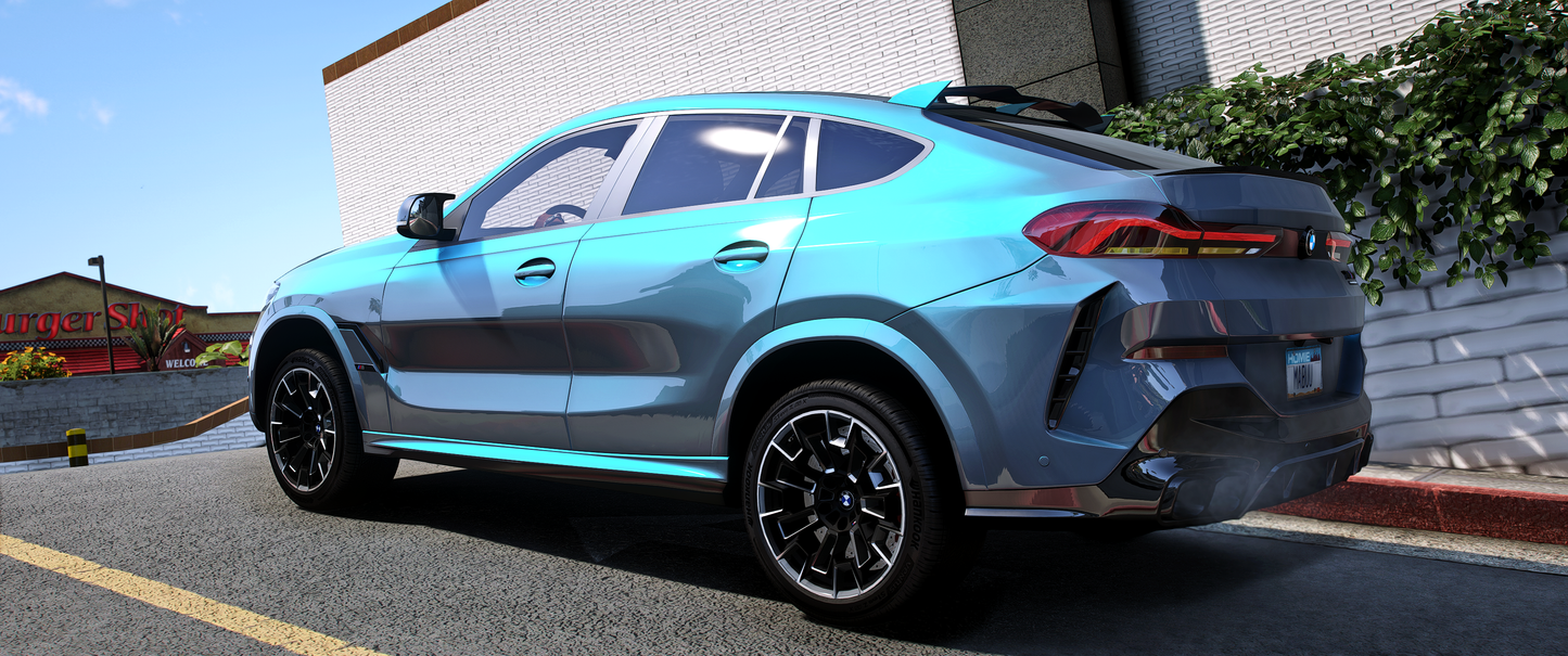 2024 Facelift BMW X6 side view in FiveM