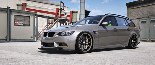 Front view of BMW M3 E91 mod for FiveM