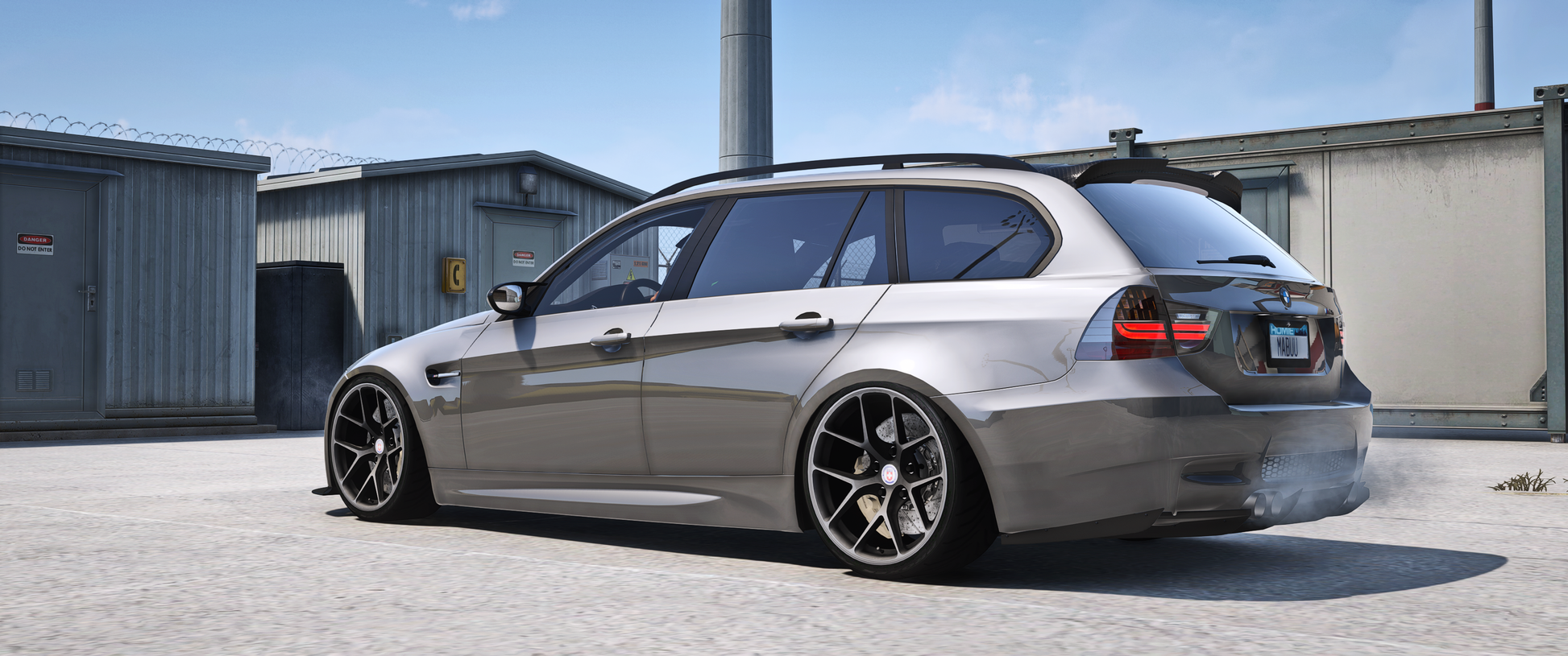 Interior view of BMW M3 E91 GTA5 mod