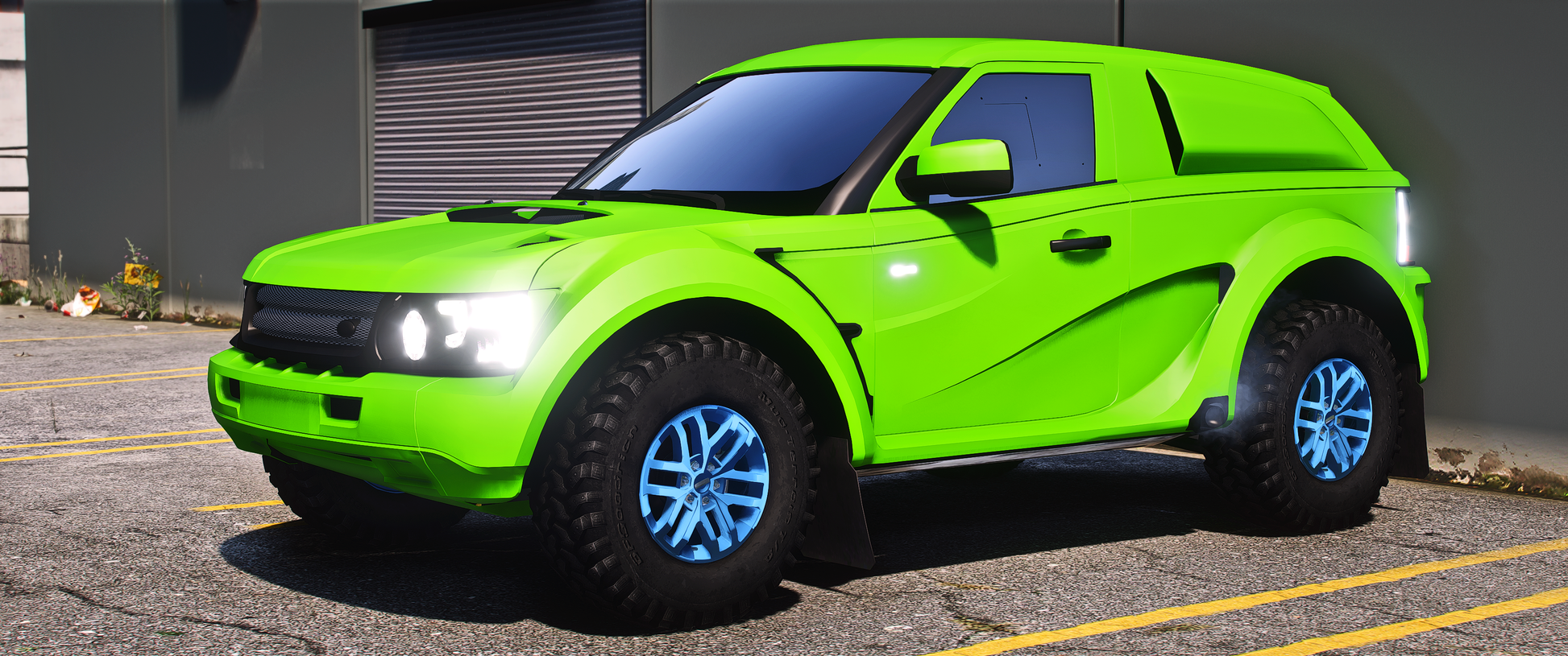 Front view of Debadged Bowler Raptor in FiveM