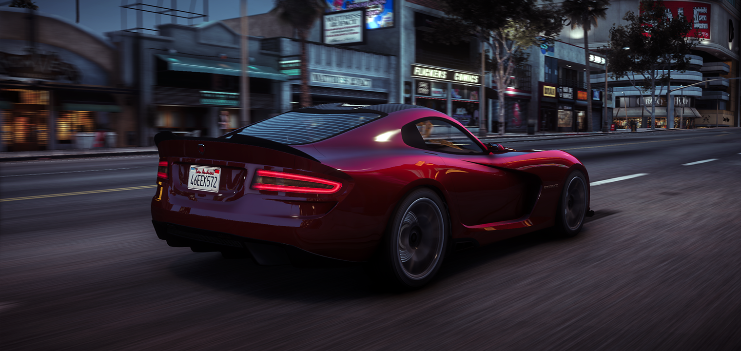 Rear view of Bravado Banshee S in GTA V FiveM mod