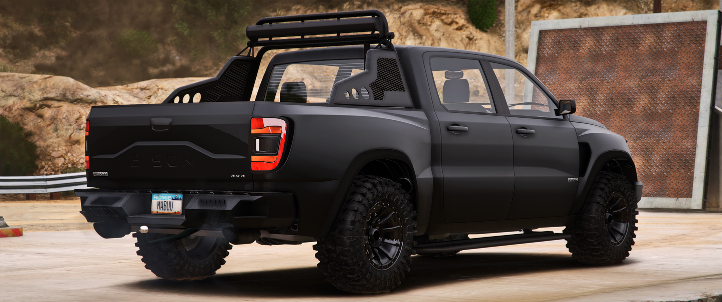 Lore Friendly Bravado Bison Hellfire XL FiveM Mod Side View