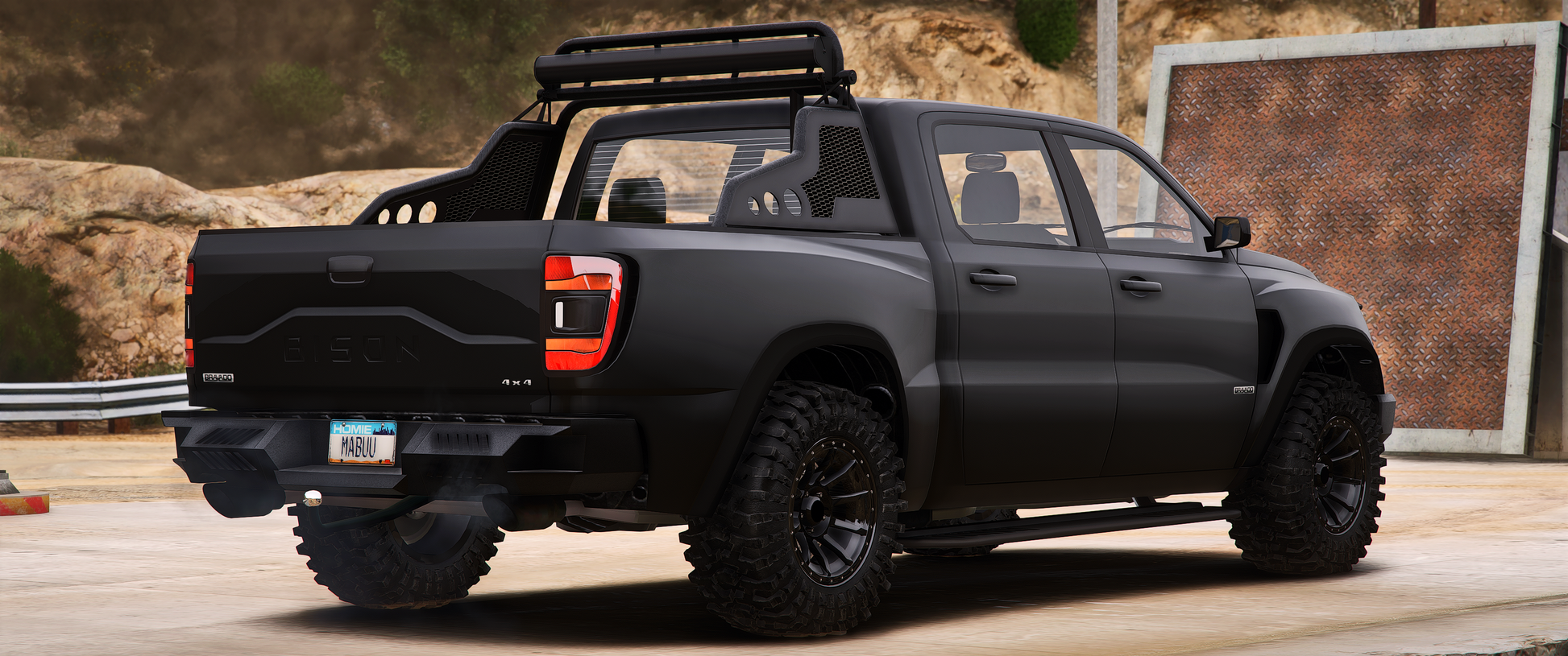 Lore Friendly Bravado Bison Hellfire XL FiveM Mod Side View