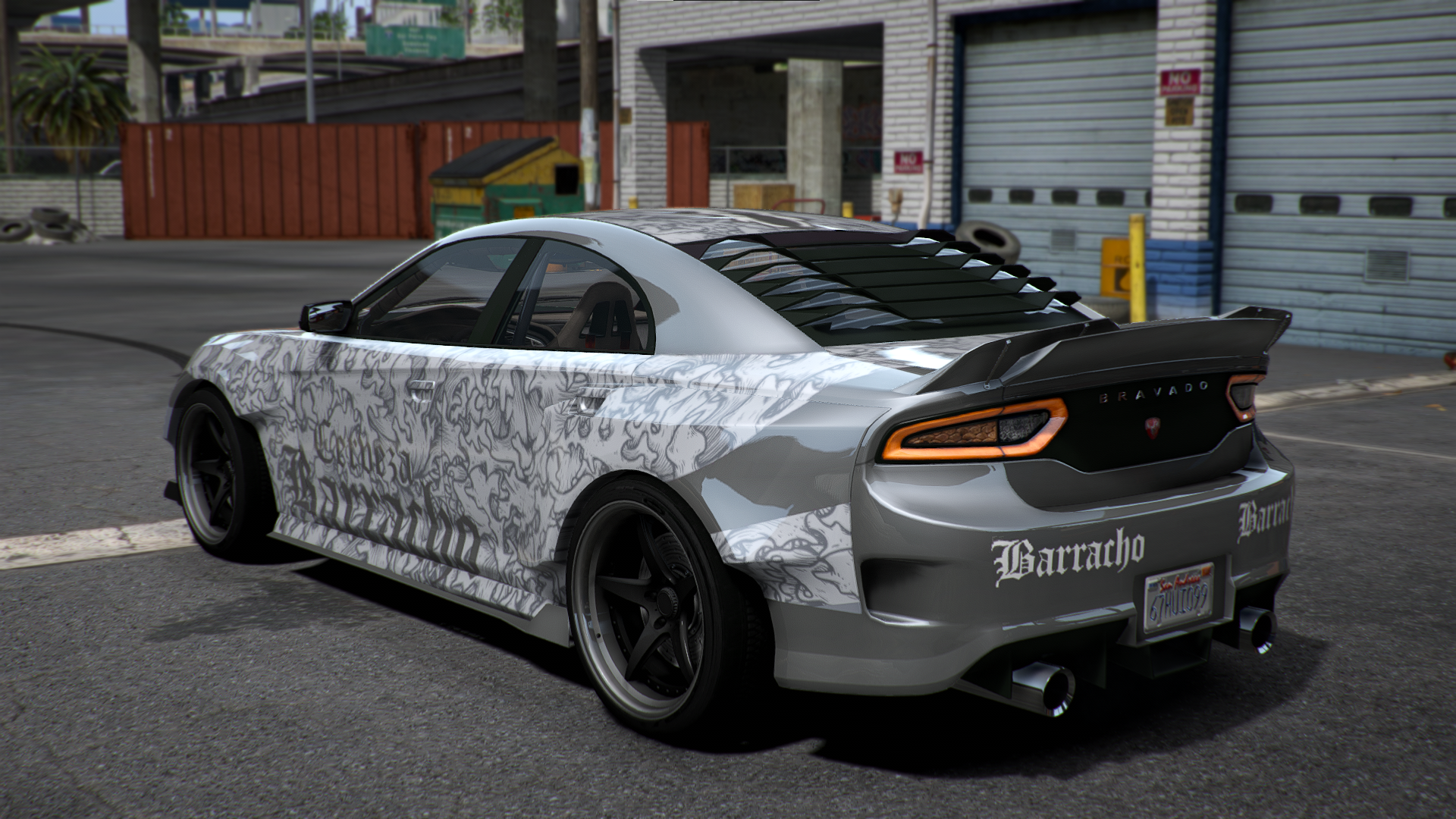 Side view of Bravado Buffalo Hellfire KROTOV mod for FiveM