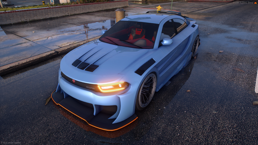 Front view of Bravado Buffalo Wide-body Custom for FiveM