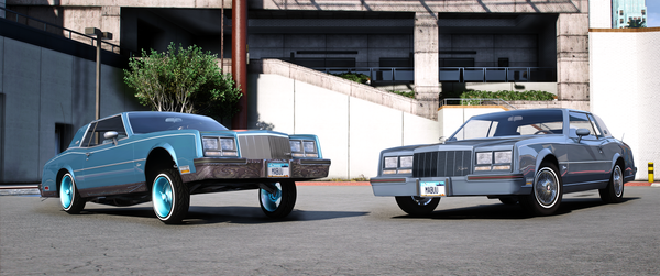 Buick Riviera Lowrider 1979 front view in FiveM