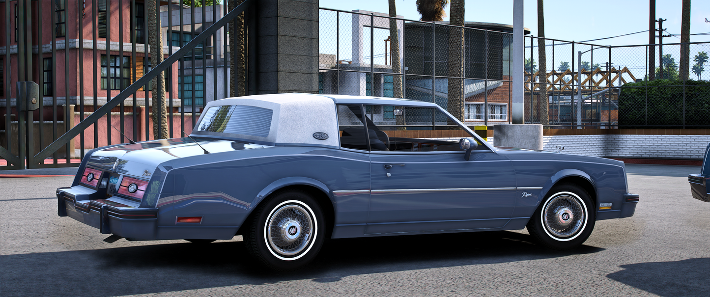 Buick Riviera Lowrider 1979 side view in FiveM