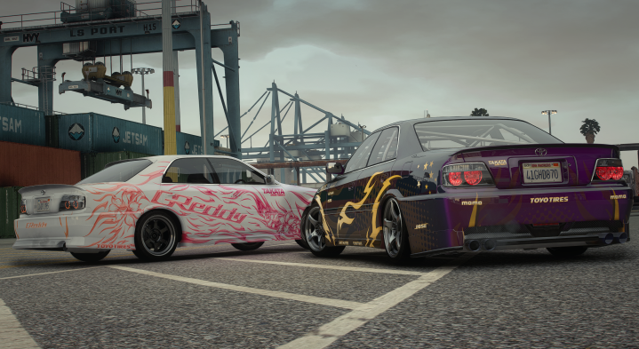 Rear view of the tuned Chaser