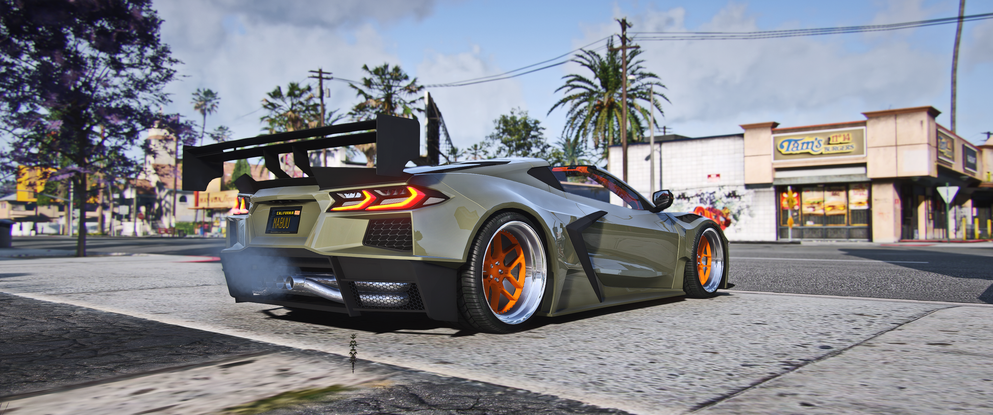Download Lore Friendly Coquette C8 GTA5 mod