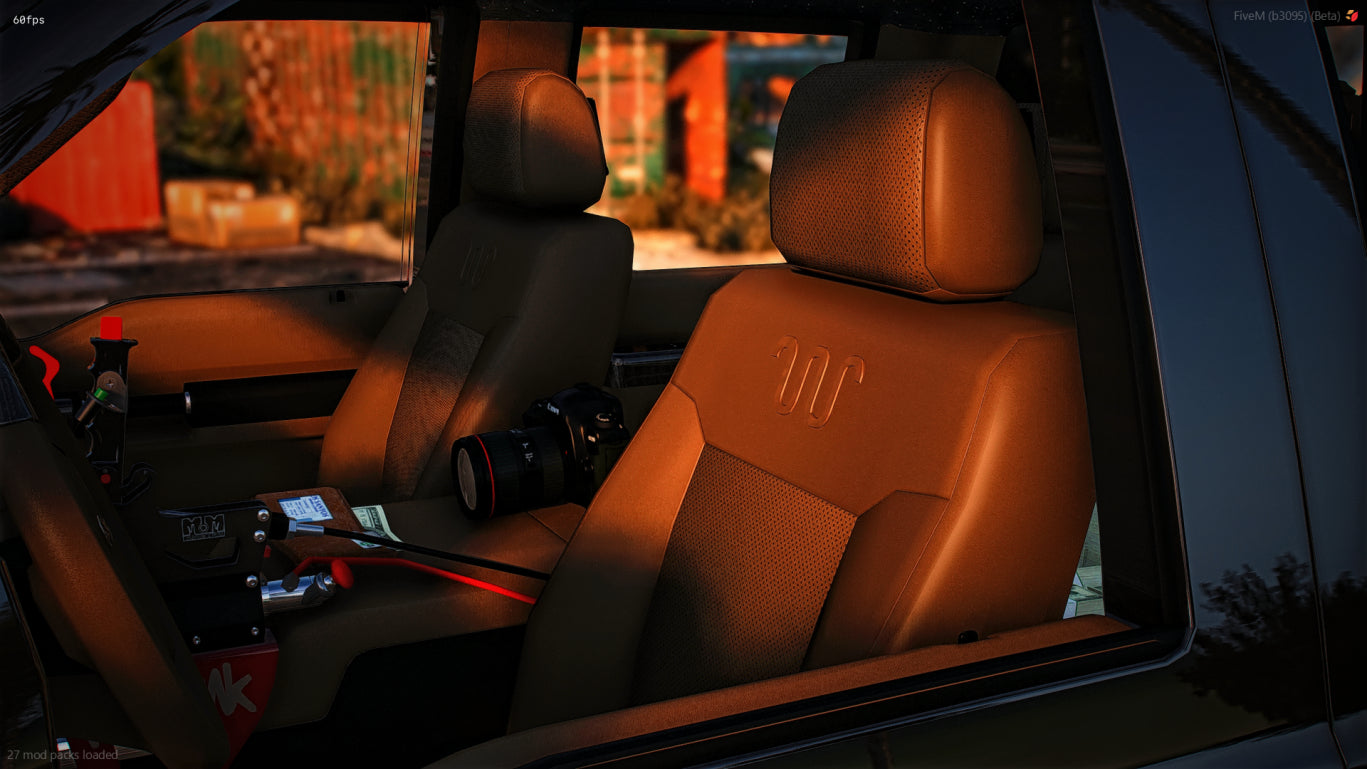 Rear view of Custom King Ranch F250 FiveM vehicle mod
